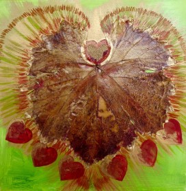 Leafy LoveHug Heart Art